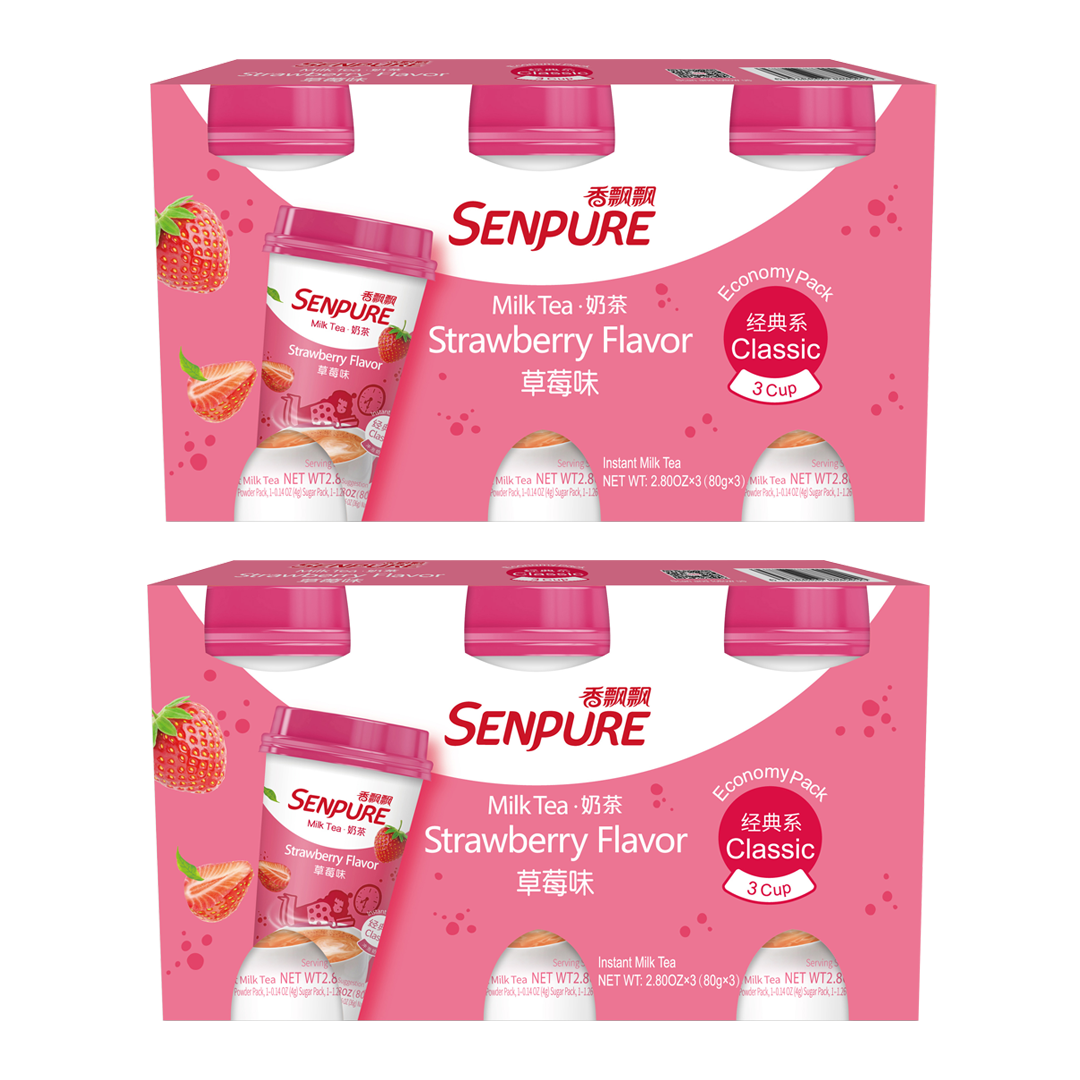 SENPURE Classic Milk Tea With Coconut Jelly (Pack of 6) Strawberry Everyday eMall pic picture