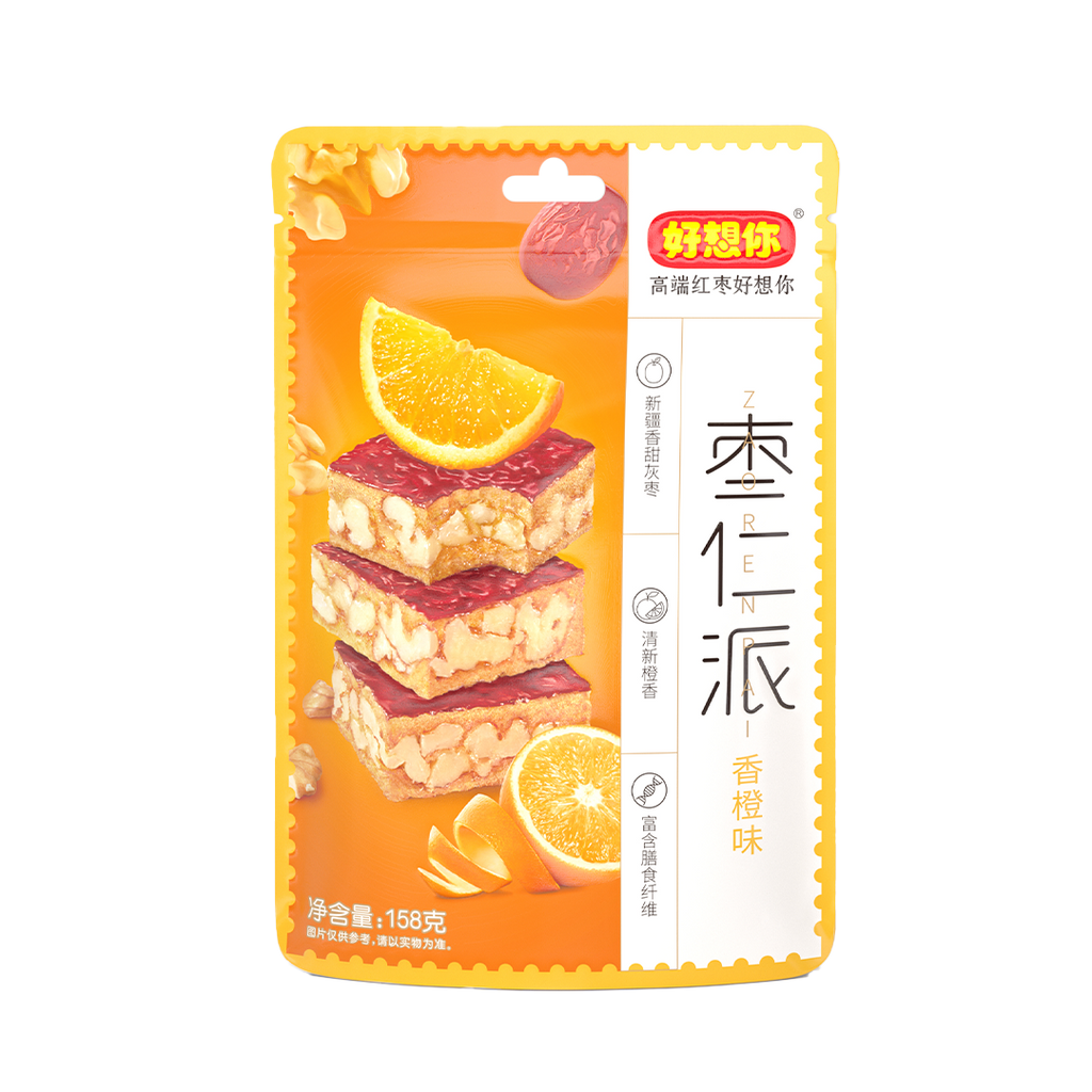 HaoXiangNi Health Food -HaoXiangNi | Peeled Jujube Walnut Pie | 5.57oz - Everyday Snacks - Everyday eMall